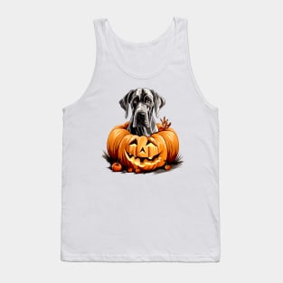 Great Dane Dog inside Pumpkin #2 Tank Top